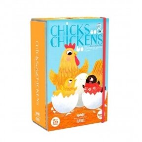 Memo game Chicks and chickens, 3+ y.
