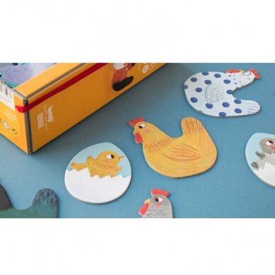 Memo game Chicks and chickens, 3+ y. 4