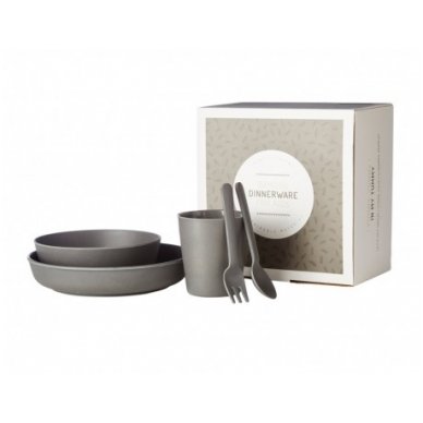 Bamboo Dinnerware Grey | Filibabba Bamboo Dinnerware Grey | Filibabba