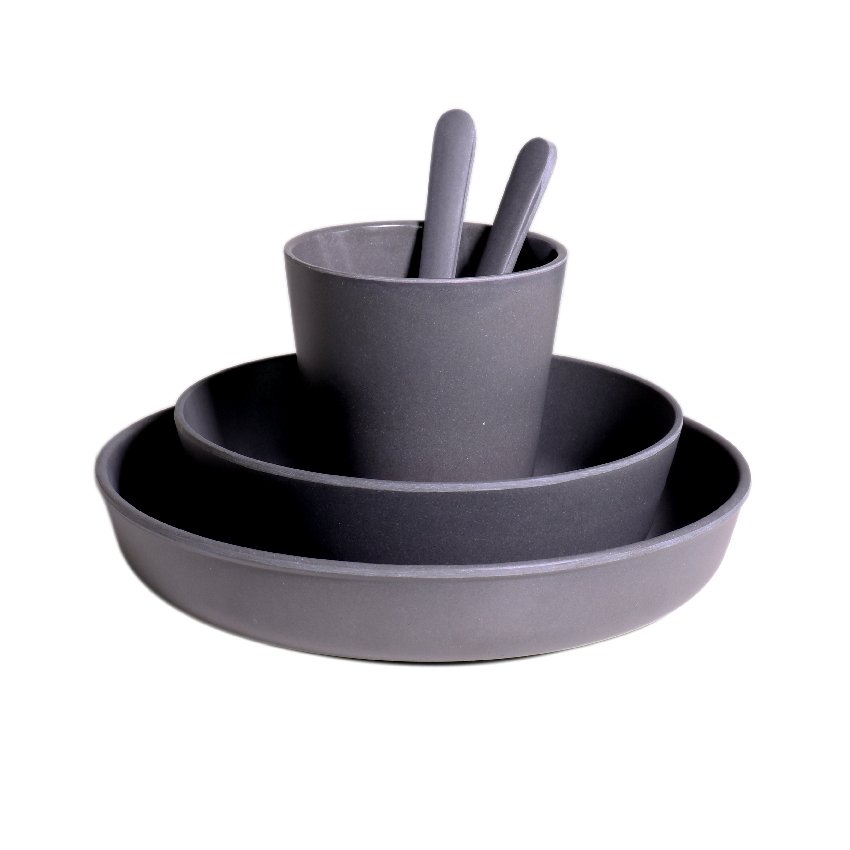 Bamboo Dinnerware Grey | Filibabba 1 Bamboo Dinnerware Grey | Filibabba 1