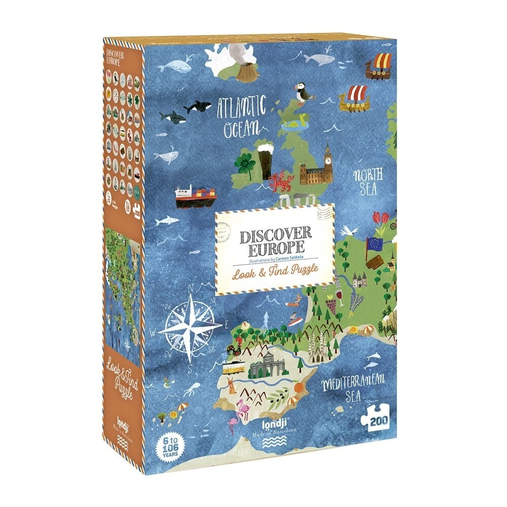 Puzzle DISCOVER EUROPE, 6+ y.