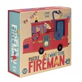 Puzzle I WANT TO BE A FIREMAN, 3-6 y.