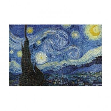 Dėlionė ŽVAIGŽDĖTAS DANGUS - VAN GOGH, 1000 detalių 1 Dėlionė ŽVAIGŽDĖTAS DANGUS - VAN GOGH, 1000 detalių 1