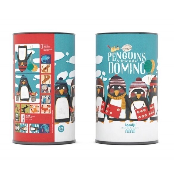 Domino žaidimas PINGVINAI IR DRAUGAI, 3+ m. Domino žaidimas PINGVINAI IR DRAUGAI, 3+ m.