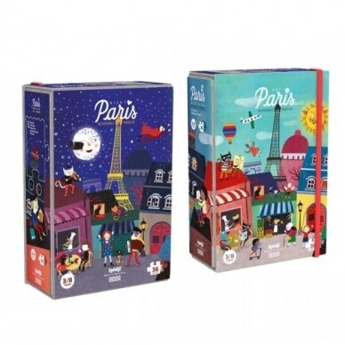 Reversible puzzle Night&Day in Paris, 3+ y.