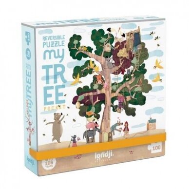 MY TREE reversible puzzle, pocket size 6+ yr