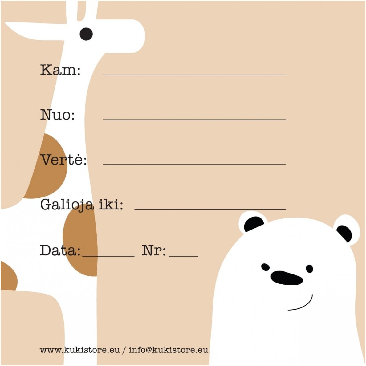 KUKI store Dovanų Kuponas 30 Eur 1