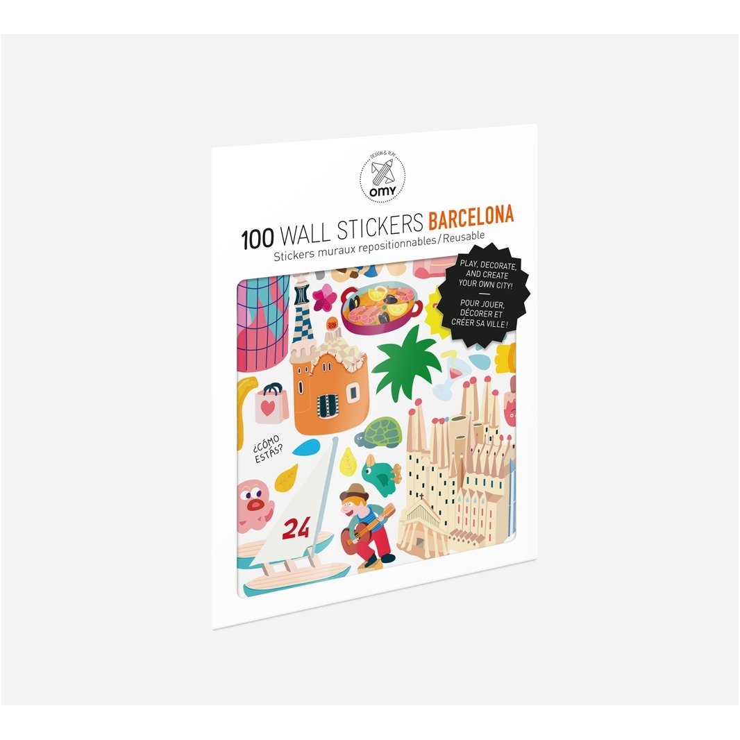 Set of stickers BARCELONA 100 pcs | OMY