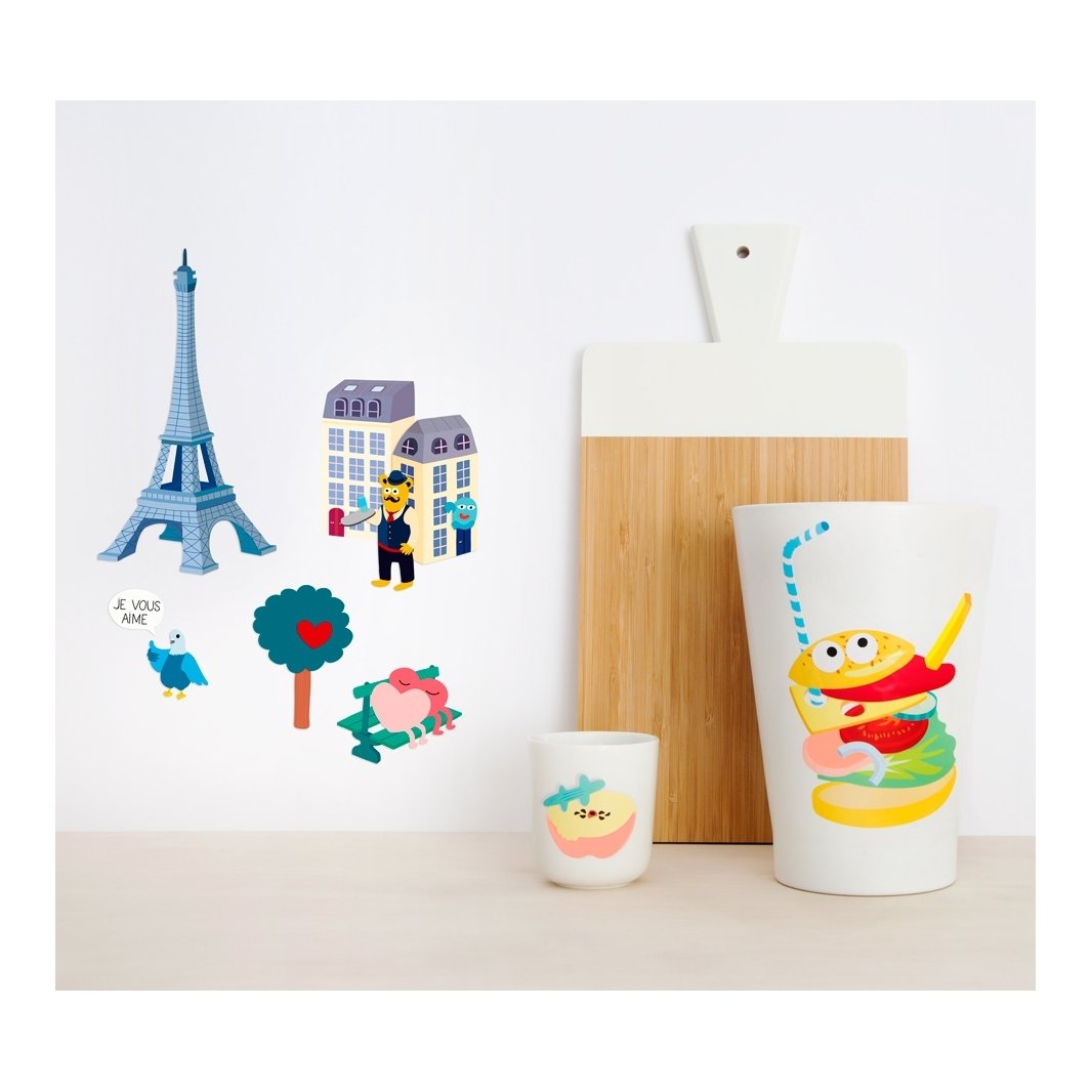 Set of stickers PARIS 100 pcs | OMY 2 Set of stickers PARIS 100 pcs | OMY 2