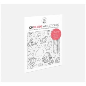 Set of stickers COLORING 100 pcs | OMY