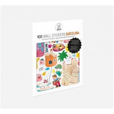 Set of stickers BARCELONA 100 pcs | OMY