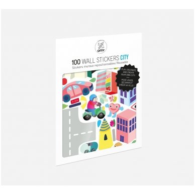Set of stickers CITY 100 pcs | OMY
