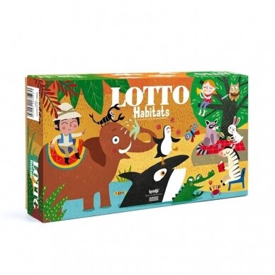Loto žaidimas GYVŪNŲ BUVEINĖ, nuo 3 metų.