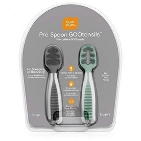 2-Piece Stage One Utensil Set green/gray