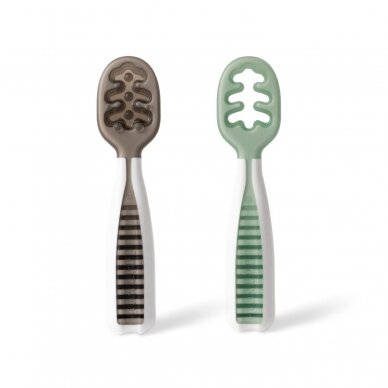 2-Piece Stage One Utensil Set green/gray 1