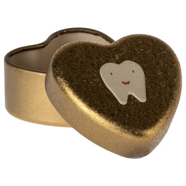 Metal box for first tooth, small, Gold
