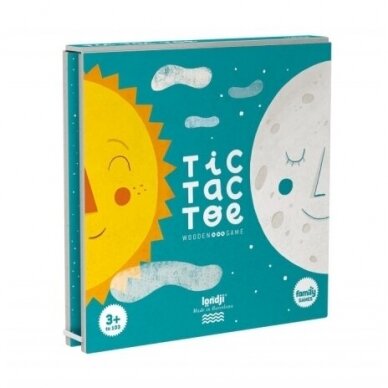 Wooden game Sun & Moon, tic tac toe, 3+ y.
