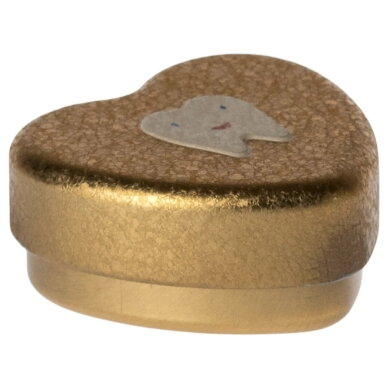 Metalinė dėžutė pieniniams dantukams, maža, Gold 1 Metalinė dėžutė pieniniams dantukams, maža, Gold 1