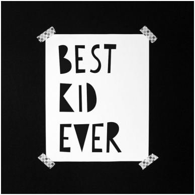 Mini Learners printed poster "Best Kid Ever" 1