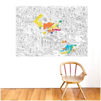 OMY Giant Coloring Poster - Pyramid 1