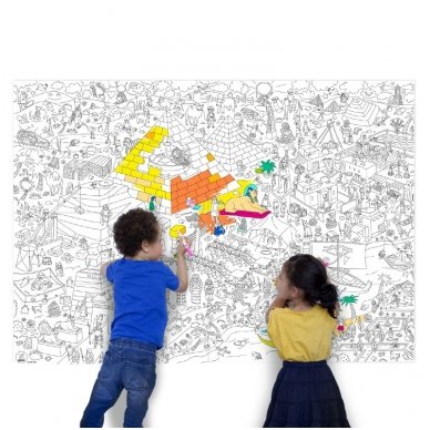 OMY Giant Coloring Poster - Pyramid 2