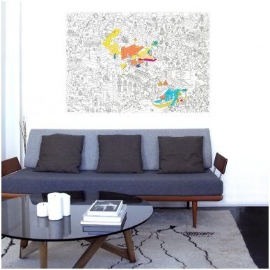 OMY Giant Coloring Poster - Pyramid 4 OMY Giant Coloring Poster - Pyramid 4