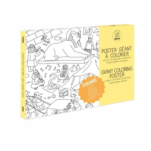 OMY Giant Coloring Poster - Pyramid OMY Giant Coloring Poster - Pyramid