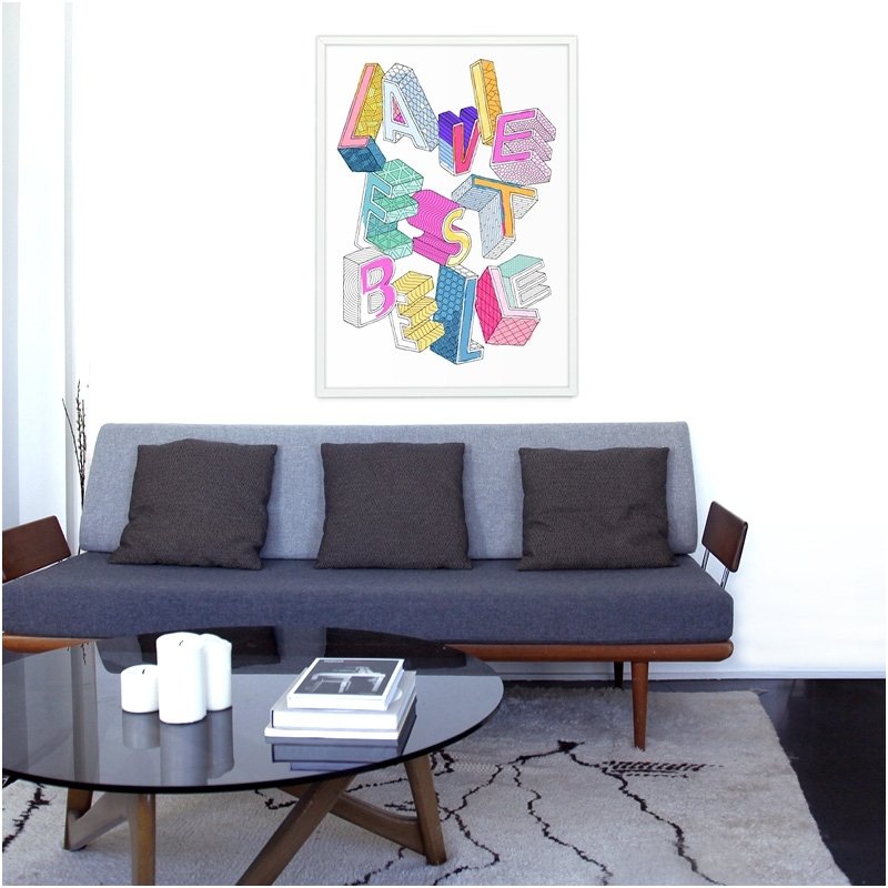 OMY Giant Coloring Poster - LA VIE EST BELLE 1