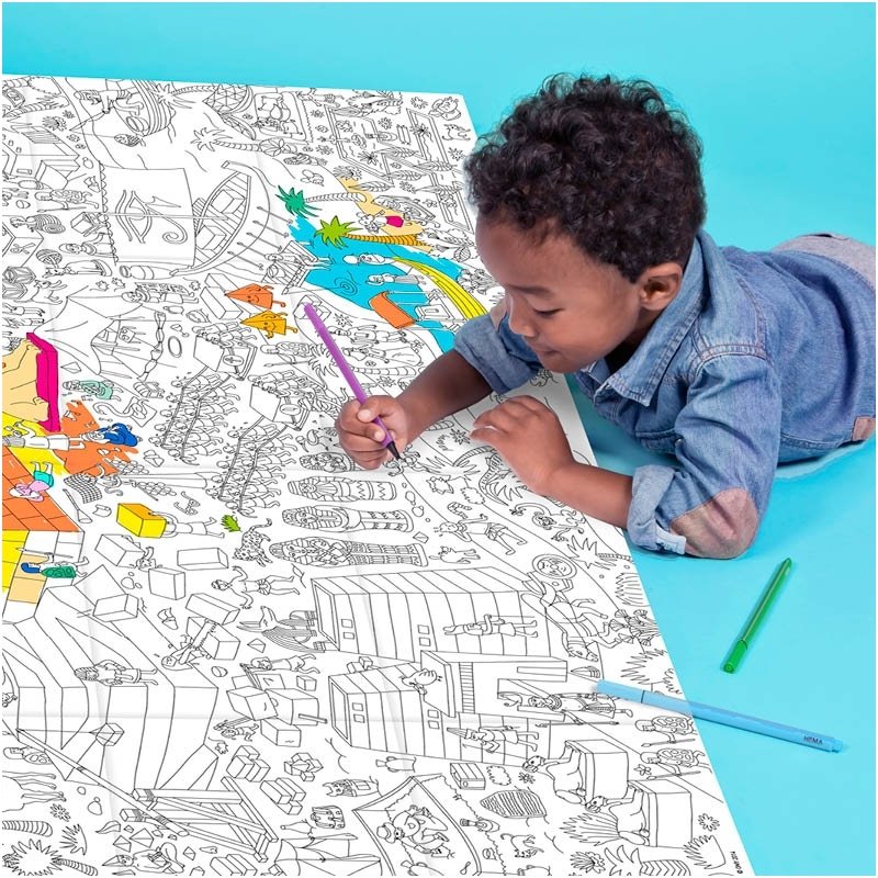 OMY Giant Coloring Poster - Pyramid 3