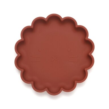 Silikoninė prilimpanti lėkštė kūdikiams, Lion, Baked Clay
