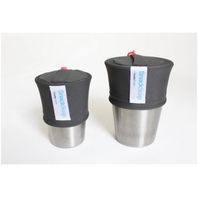 SnackSnap Cup Lid Grey Set of 2 1 SnackSnap Cup Lid Grey Set of 2 1