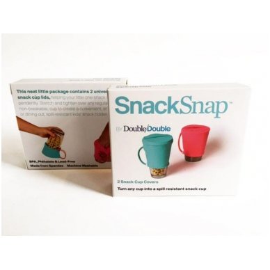SnackSnap Cup Lid Coral Set of 2 4 SnackSnap Cup Lid Coral Set of 2 4