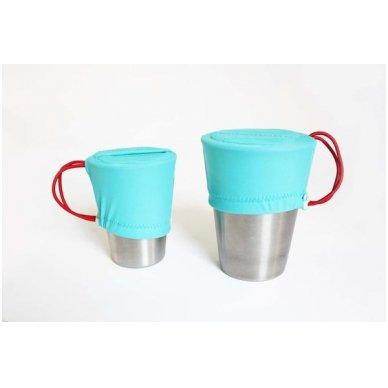 SnackSnap Cup Lid Aqua Set of 2