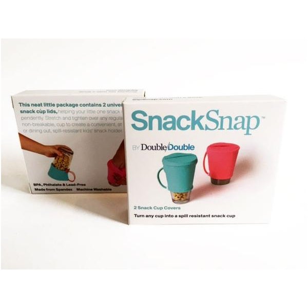 SnackSnap Cup Lid Aqua Set of 2 4