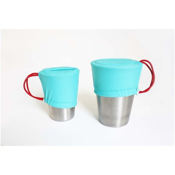 SnackSnap Cup Lid Aqua Set of 2